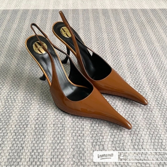 AMALIA slingback pumps in patent leather - Picture 4 of 5